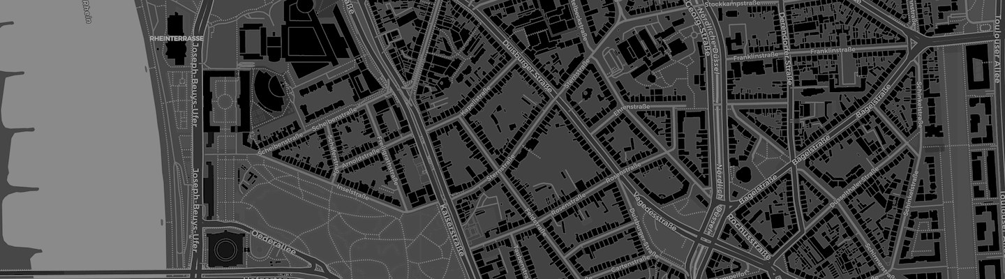 Map of the area around Kaiserstraße 20, Düsseldorf